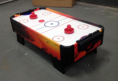 China Round Corners Mini Game Table Air Powered Hockey Table For Children Play for sale