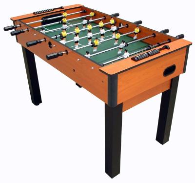 China 4FT Deluxe Football Table with telescopic play rods wood color PVC finish for sale