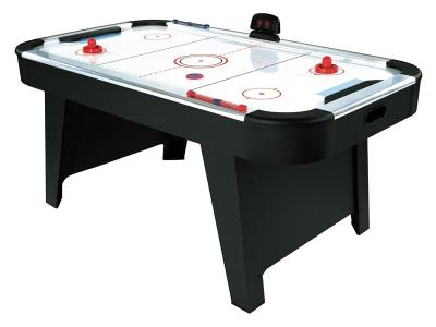 China 6 Feet Deluxe Air Hockey Game Table Electronic Scorer Smooth Playing Surface for sale