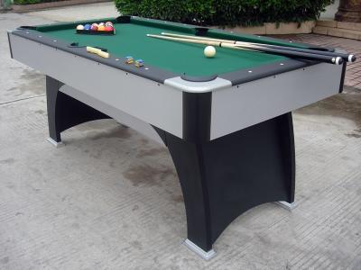 China Solid MDF Modern 6 Foot Pool Table , Indoor Family Professional Billiards Table for sale