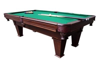 China 8FT Pool Game Table wood billiard table with wool blend felt leather pocket for sale