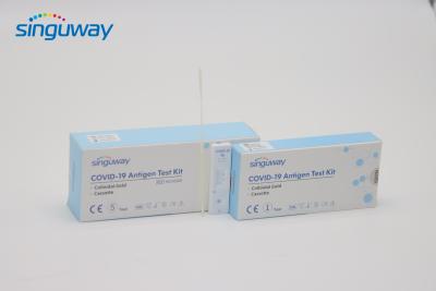 China Uso en el hogar nasal rápido de Kit Colloidal Gold High Precision de la prueba del antígeno en venta