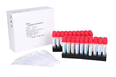 China 7ml Saliva Sample Collection Kit Virus Transport Medium Nasal Oral Swab Culture Tube for sale