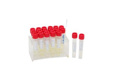 China 2mL Disposable Virus Sampling Kit Medical VTM Test Tube With Throat Swab Stick for sale