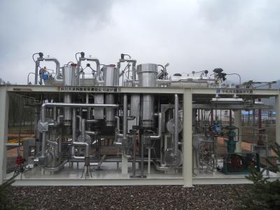 Chine 99,99% pilote portatif Plant de Methanation de technologies de purification de gaz naturel à vendre