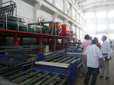 China 32KW Total Power Sandwich Panel Machine , PLC Control System Sandwich Production Line  for sale