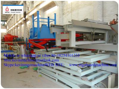 China Cold Pressure Two Sides Formed MgO Board Production Line For Construction Board Material for sale
