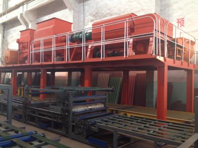 Chine Réutilisation de la chaîne de production de panneau de MgO de construction avec des matériaux de maille de fibre de verre à vendre