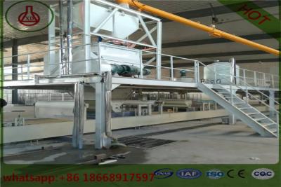 Κίνα αλεξίπυρα μηχανήματα παραγωγής πινάκων πυριτικών αλάτων ασβεστίου/αδιάβροχη γραμμή πιάτων τσιμέντου ινών προς πώληση