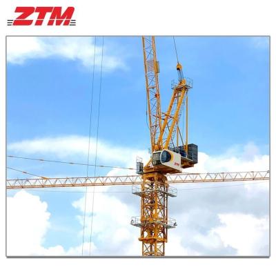 China ZTL756 Luffing Tower Crane 50t Capacidade 60m Duração do jib 9,5t Equipamento de elevação de carga de ponta à venda
