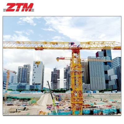 China ZTT466B Grúa de torre plana de 20 t Capacidad 70m longitud de jib 5.5t carga de punta Venta caliente grúa elevadora de construcción en venta