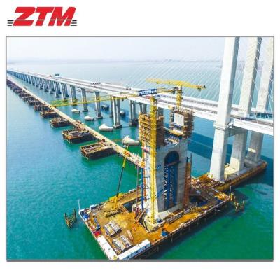 China ZTT466 Flattop Tower Crane 26t Capacity 80m Jib Length 3.3t Tip Load Hoisting Equipment for sale