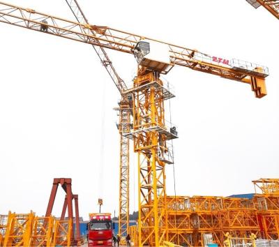 China ZTT186 Grúa de torre plana de 8 t Capacidad 65m longitud de la junta 1.7t Equipo de elevación de carga de punta en venta