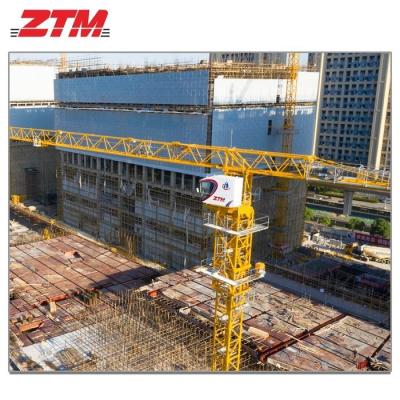 China ZTT396 Flattop Tower Crane 20t Capacity 75m Jib Length 3.5t Tip Load Hoisting Equipment for sale