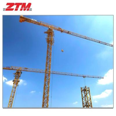 China ZTT466 Flattop Tower Crane 20t Capacity 80m Jib Length 3.3t Tip Load Electric Self Raising Hoisting Equipment for sale