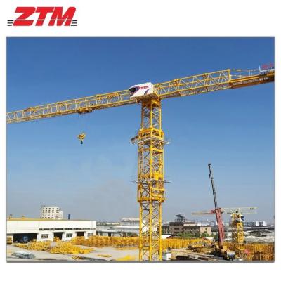 China ZTT616 Flattop Tower Crane 26t Capacity 80m Jib Length 4.1t Tip Load Hoisting Equipment for sale