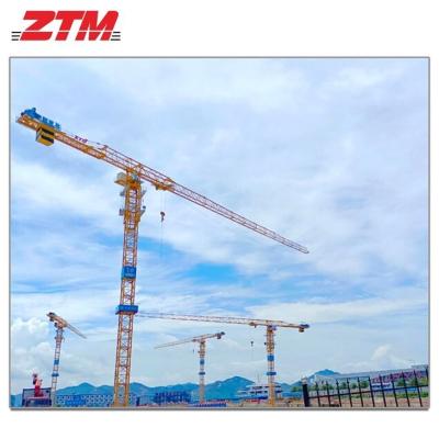 China ZTT616 Flattop Tower Crane 32t Capacity 75m Jib Length 4.1t Tip Load Hoisting Equipment for sale