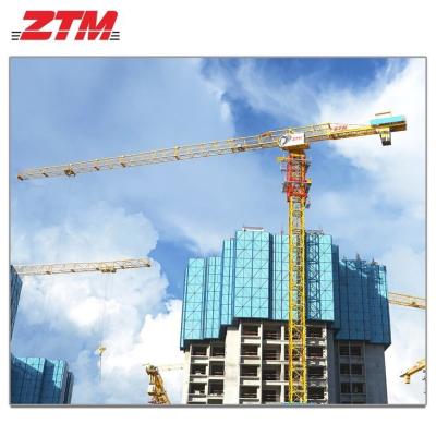 China ZTT756 Guindaste de torre plana 40t Capacidade 80m Equipamento de elevação de comprimento de jato à venda