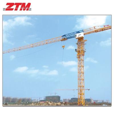 China ZTT176 Grúa de torre plana de 10 t Capacidad 65 m longitud de la junta de 1.5 t Equipo de elevación de carga de punta en venta