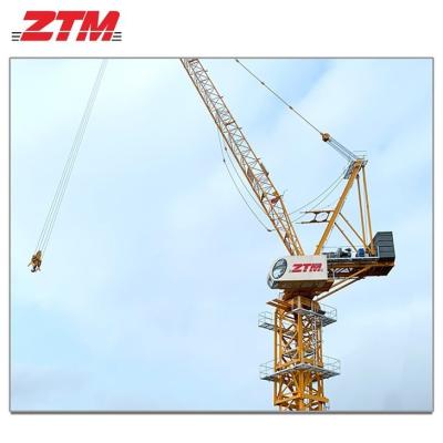 China ZTL286A Guindaste de torre de luffing 14t Capacidade 55m Duração do cabo 2,2t Equipamento de elevação de carga de ponta à venda
