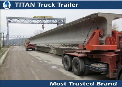 China Hydraulic suspension Self - steering turntable heavy haulage trailers For Beams for sale