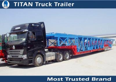 China Green , yellow Auto / Car Hauler Carrier Transport Trailer for 8 - 20 cars Capacity for sale