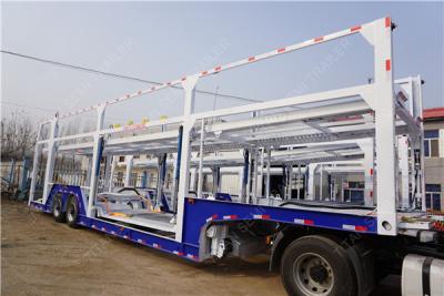 China 25 tons 2 axle car hauler auto transport trailer To carry 9 BMW SUV for sale
