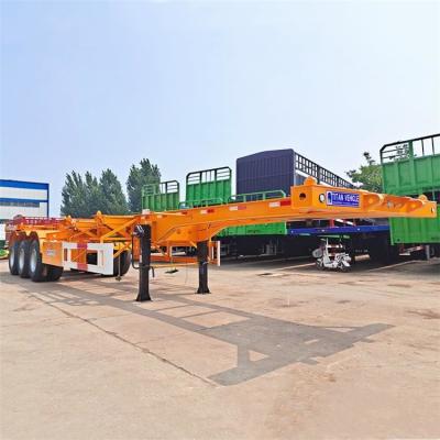 China Tri Axle 40 ft Intermodal Trailer Container Chassis for Sale Near Me à venda