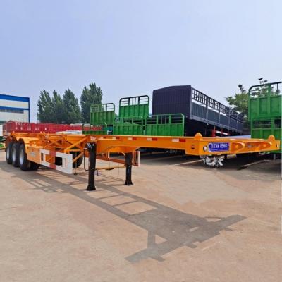 China 20/40 Foot Chassis Container Trailer | Skeletal Semi Trailer 2/3/Tri Axle for Sale Near Me en venta