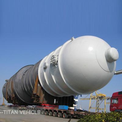 China Remolque modular del cuello de cisne del collarín de la placa giratoria para llevar 120 toneladas el tanque de 200 toneladas en venta