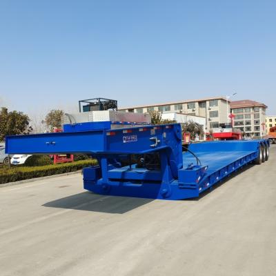 中国 TITAN 3 Line 6 Axles 120/150 Ton Detachable Gooseneck Heavy Load Lowboy RGN Trailer for Sale 販売のため