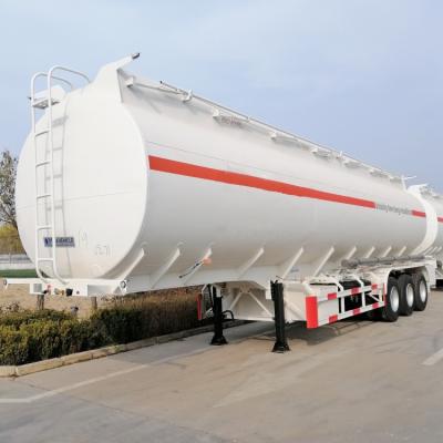 中国 TITAN 3 Axle 50000 Liters Carbon Steel Diesel Fuel Tanker Trailer for Oil for Sale Near Me 販売のため