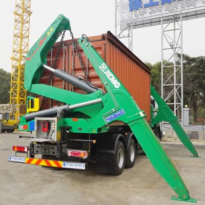 Chine 37/45 Ton 20/40 Ft Side Loader Container Side Lifter Transport Trailer for Sale Near Me in Mauritius à vendre
