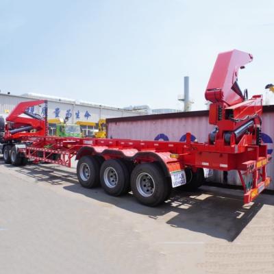 Chine 37 to 40 tone 40foot Side Lifter Truck Trailer Near Me 20Ft Container Side Loader Truck Trailer for Sale à vendre