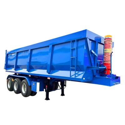 中国 3 Axle 30 40 50 cbm End Dump Trailer Rear Dump Trailer Semi Tipper Trailer 販売のため