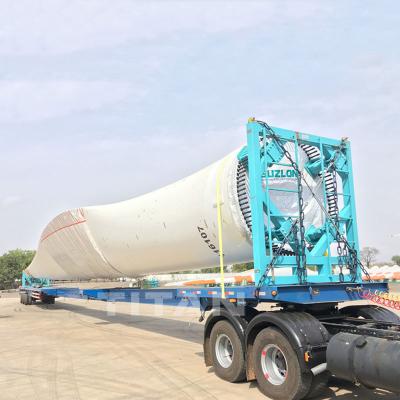 China 52m Extendible Trailer Extendible Trailer for transport windmill turbine blade and wind power section for sale