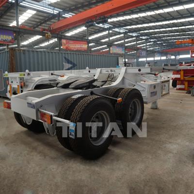 China TITAN tandem supelink sketal trailer titan drawbar supeilink truck for sale