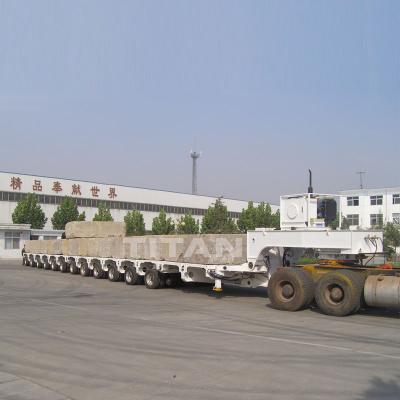 China 120 ton-150ton low bed trailer dimensions lowboy hydraulic gooseneck low bed trailer for sale