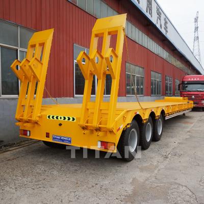 Chine TITAN 3 essieux 60 tonnes semi-remorque lourde en haute qualité à vendre à vendre