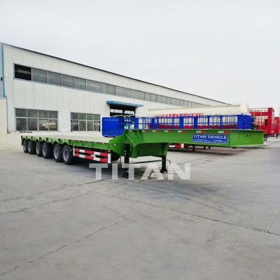 Chine TITAN Excavateur semi-remorque 6 essieux 150 tonnes semi-remorque à lit bas à vendre en haute qualité à vendre