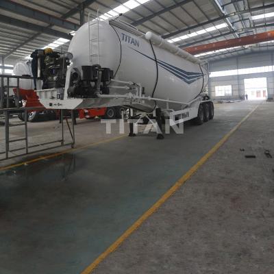 China TITAN 50T camion citerne ciment transport ciment vrac en haute qualité à vendre en venta