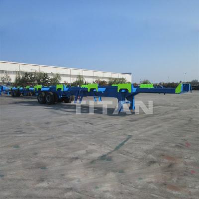 China TITAN 60 tonne 45pied conteneur semi-remorque portuaire en haute qualité à vendre à venda
