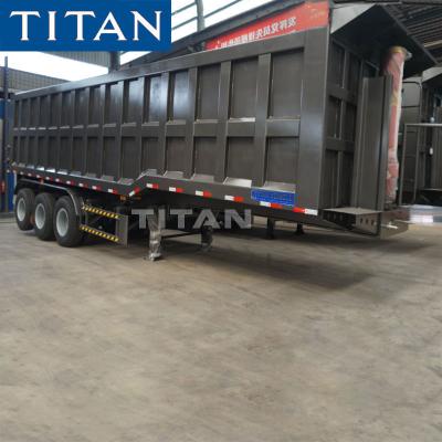 China TITAN 50/60/70ton 3 axles 30cbm tipper trailer dump semi trailer for sale