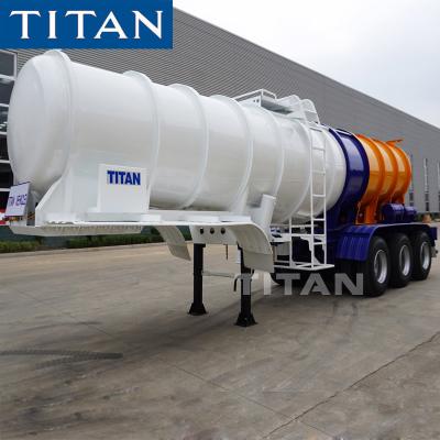 Китай TITAN chemical transport 19m3 Tri-axle sulfuric acid tanker semi trailer acid tank trailer продается