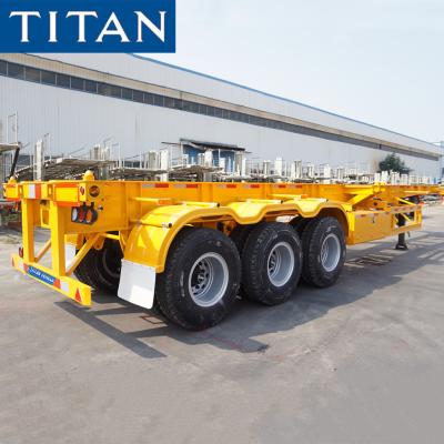 China TITAN 2 or 3 Axles 40FT Skeleton Semi Trailer for Container Transportation for sale