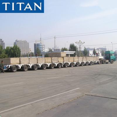 中国 TITAN 12 Axles 100-200 tons Capacity Goldhofer Modular Trailer 販売のため