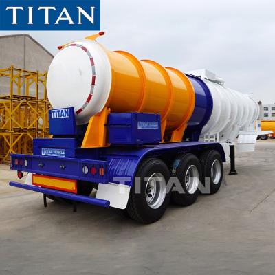 China TITAN 98% sulphuric acid chemical transport tanker trailer for sale for sale