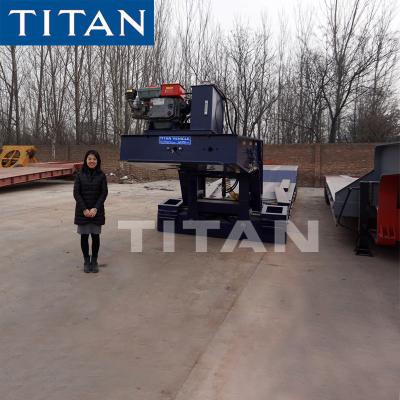 China TITAN detachable gooseneck 50 ton lowboy rgn trailers for sale for sale