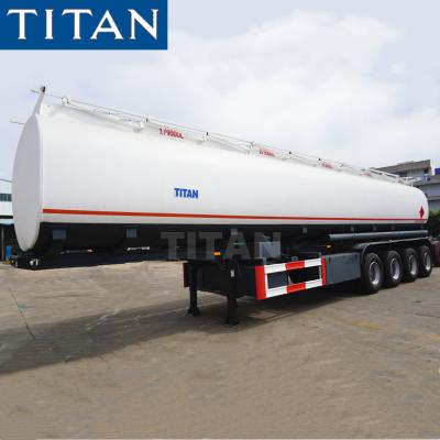 China TITAN 45000/50000/60000 Litre Capacity Fuel Tanker Trailer Price for sale