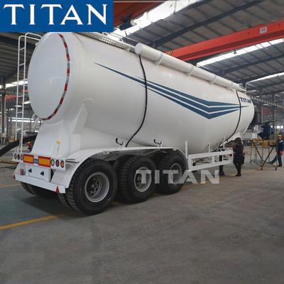 China TITAN 32/35 cbm fly ash cement powder tanker tankers for sale en venta